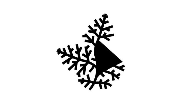 water wisteria glyph icon animation