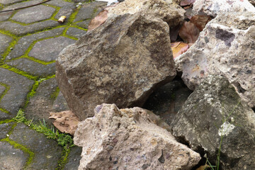 Large size rock photos are usually there because of volcanic eruptions or river rocks