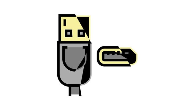 dp displayport color icon animation