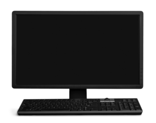 Computer Monitor and Keyboard