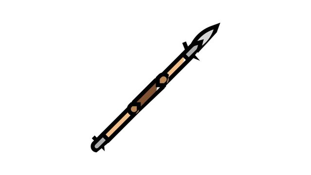 spear weapon color icon animation