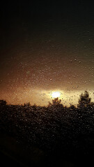 Fototapeta premium The sunset is more beautiful in rainy weather