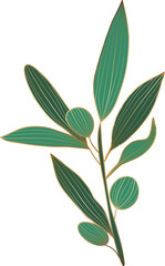 olive branch decorative element