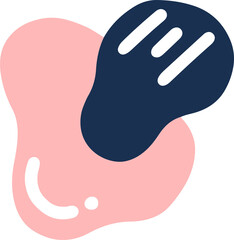 hand draw abstract shape element