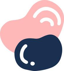 hand draw abstract shape element