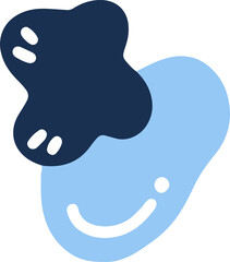 hand draw abstract shape element