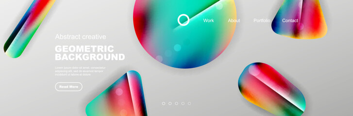 Abstract background for your landing page design. Web page for website or mobile app wallpaper