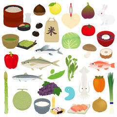 島根県の特産品のイラスト