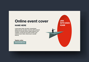 Business Leadership Online Event Cover Template