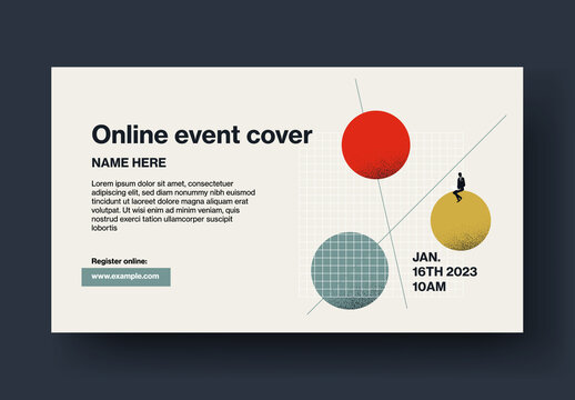Content Creation Online Event Cover Template