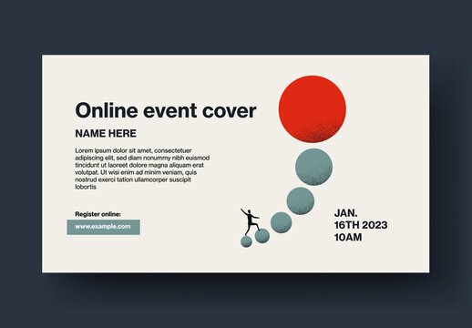 Career and Growth Online Event Cover Template