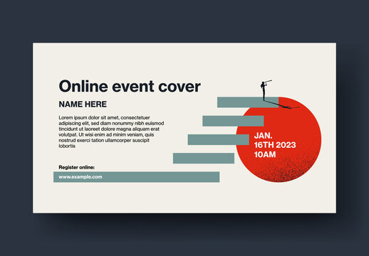 Online Career Event Cover Template
