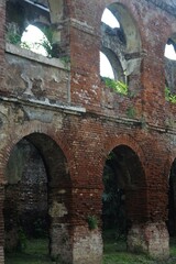 Fototapeta na wymiar Fort Willem I, a Dutch heritage building that became a tourist spot in Ambarawa, Semarang
