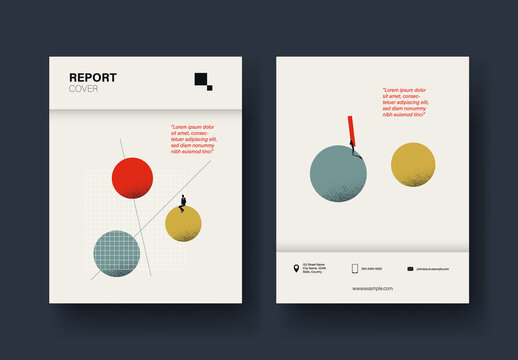 Technology Company Business Report Cover Template