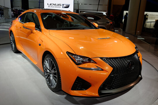 TORONTO, CANADA-FEBRUARY 12, 2015: Lexus RCF at the 2015 Canadian International Auto Show in Toronto