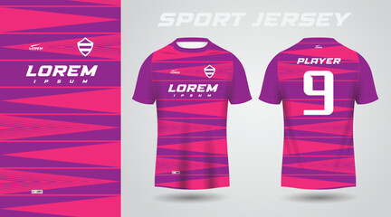 purple pink sport jersey design