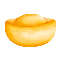 Chinese golden ingot and gold coins, Chinese New Year element