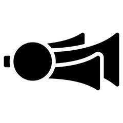 trumpet glyph icon