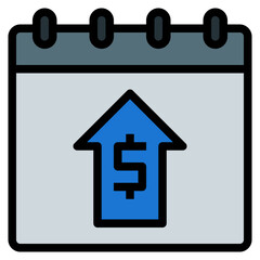 pay day filled outline icon