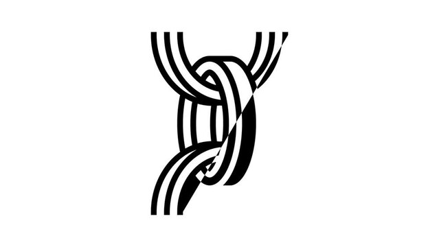 belcher chain line icon animation