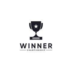 championship trophy logo design inspiration