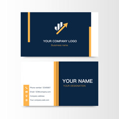 Bussiness card for company simple vector Illustration