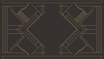 Gradient art deco background