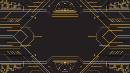 Gradient art deco background