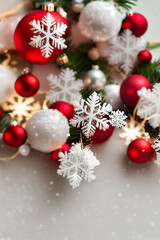 Fototapeta na wymiar No seamless Christmas Patterns and Backgrounds for Decoration, Made by AI