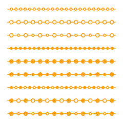 クレヨン素材 ドットのラインセット