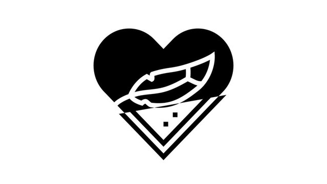 hypoallergenic cosmetic line icon animation