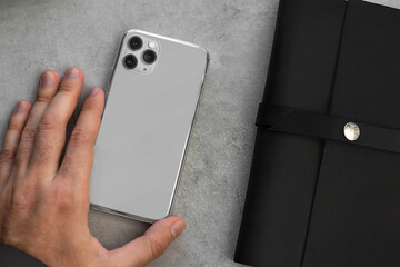 iPhone transparent clear phone case mockup