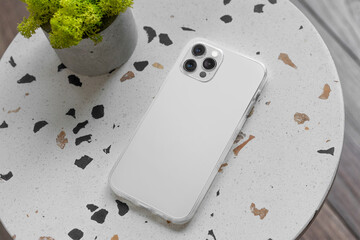 iPhone transparent clear phone case mockup