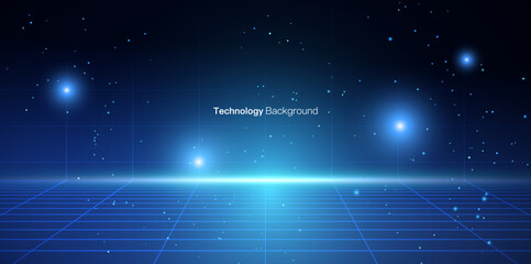 Futuristic technology background. Abstract vector illustration.