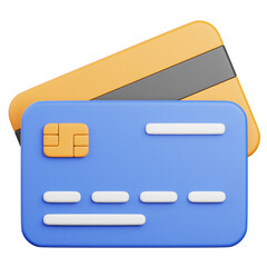 3D Render Credit Card Icon, illustration isolated on white background, suitable for website, mobile app, print, presentation, infographic, and other projects.