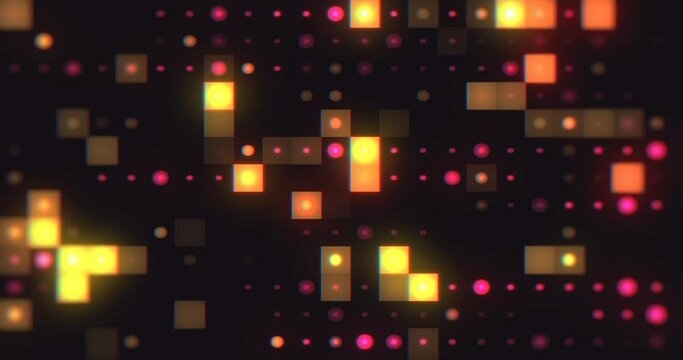 abstract background animation digital electronic box light grid pattern