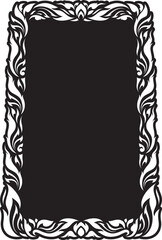 Vertical Design of Thailand flower square frame border, stencil, invitation, greeting, printing, advertise vintage concept	