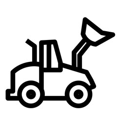 Backhoe Bulldozer Construction Machine Vehicle