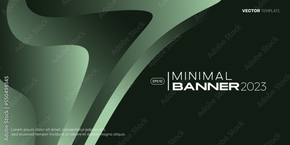Poster abstract dynamic background. modern banner design template with waves gradient composition. vector, 