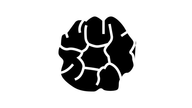 scrunchies silk line icon animation