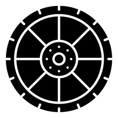 Fototapeta premium steel wheel icon