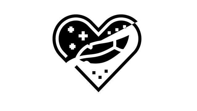 hypoallergenic cosmetic glyph icon animation