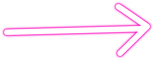 Glowing Neon Arrow Doodle Transparent PNG