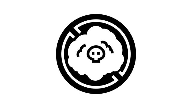 non toxic cosmetic glyph icon animation