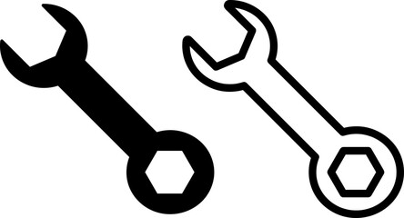 Wrench Icon Vector Design Template on white background..eps