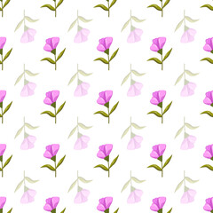 Vector flower seamless pattern. Perfect for modern wallpaper, fabric, home decor, and wrapping projects.