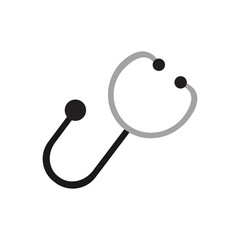 stethoscope vector isolated on white background.  
vector in flat design. 