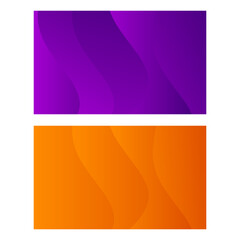 Set of Modern abstract wavy background for presentations, banners, posters, etc
