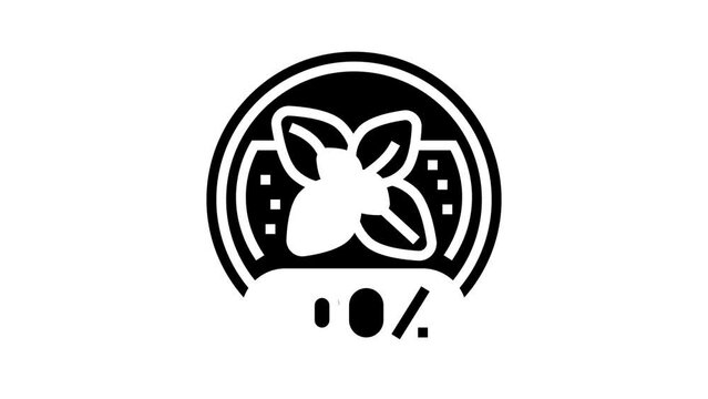 natural cosmetic glyph icon animation
