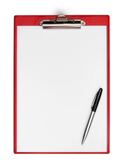 Blank Clipboard with Pen